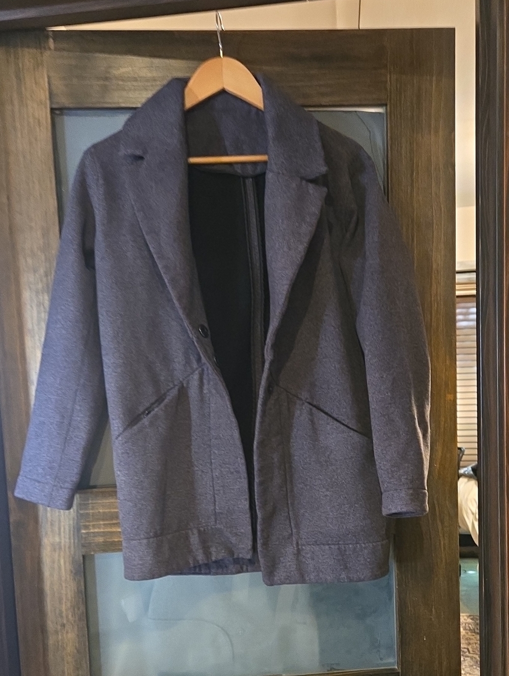 Vintage LULULEMON terry Snap Closure Jacket Sz L?